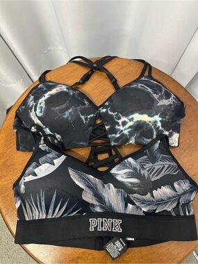 Victoria's Secret PINK bra lot of (2) ultimate push up size large EUC